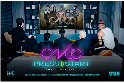 CNCO anuncia su gira “Press Start Tour”