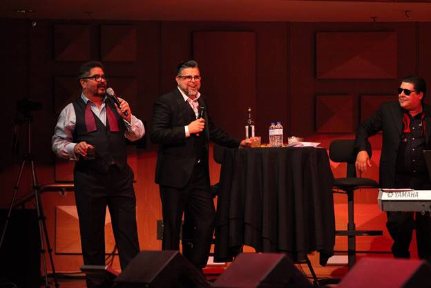 Luis Enrique, Glenn Monroig y Roberto Sueiro en concierto