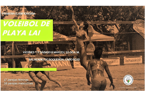 A la arena de Boquerón el voleibol de playa de la LAI