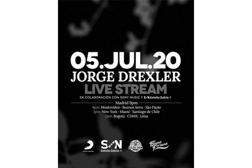 Jorge Drexler realizará un concierto en directo  el próximo domingo 5 de julio