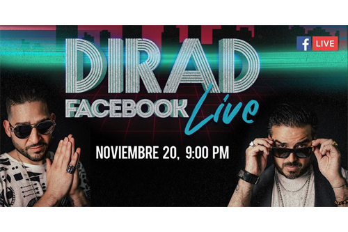 Dirad presenta Concierto en Facebook Live