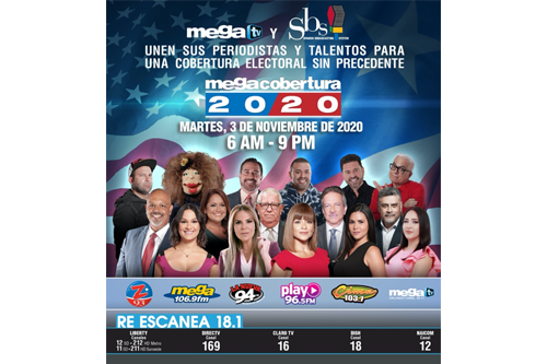 Mega TV listo para la “Mega Cobertura Nacional 2020” de las Elecciones