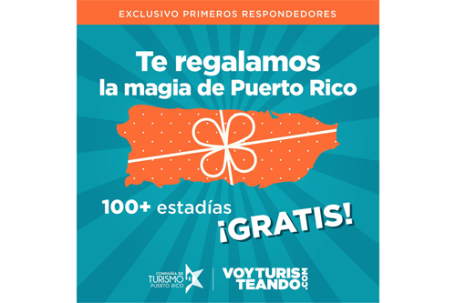 Compañía de Turismo de Puerto Rico regala más de 100 estadías en hoteles a primeros respondedores a través de Voy Turisteando