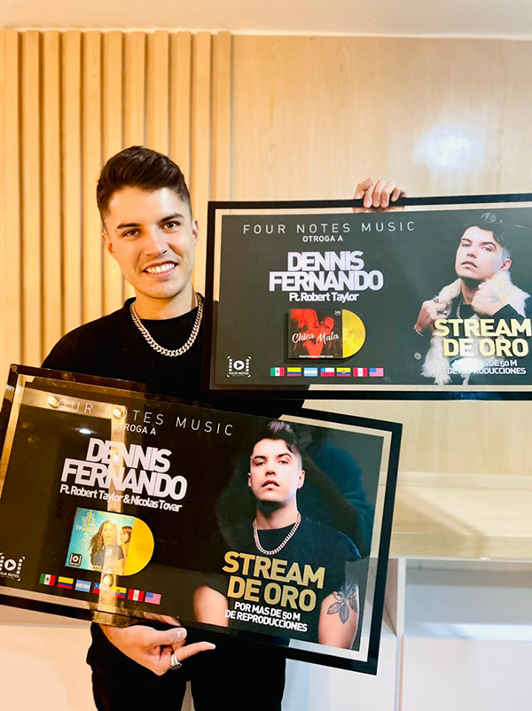 Dennis Fernando recibe doble Disco de Oro y lanza la Campaña #ElMetaNosNecesita