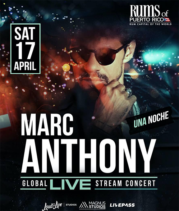 Rones de Puerto Rico apoya el primer y único concierto virtual de Marc Anthony
