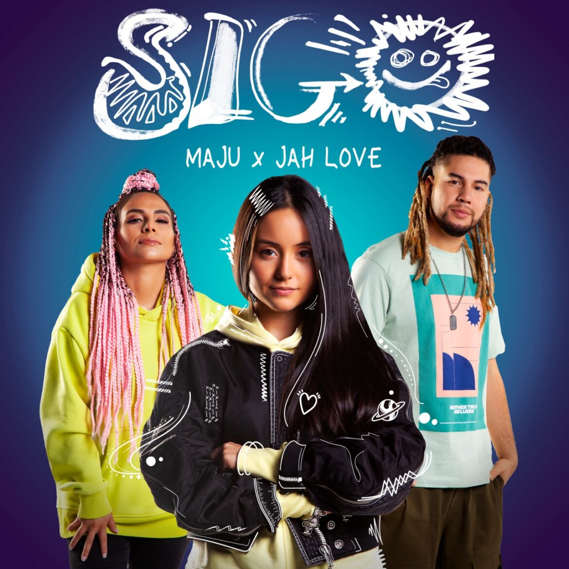 La joven y talentosa cantante colombiana Maju presenta “Sigo” junto a sus amigos de la banda Jah Love