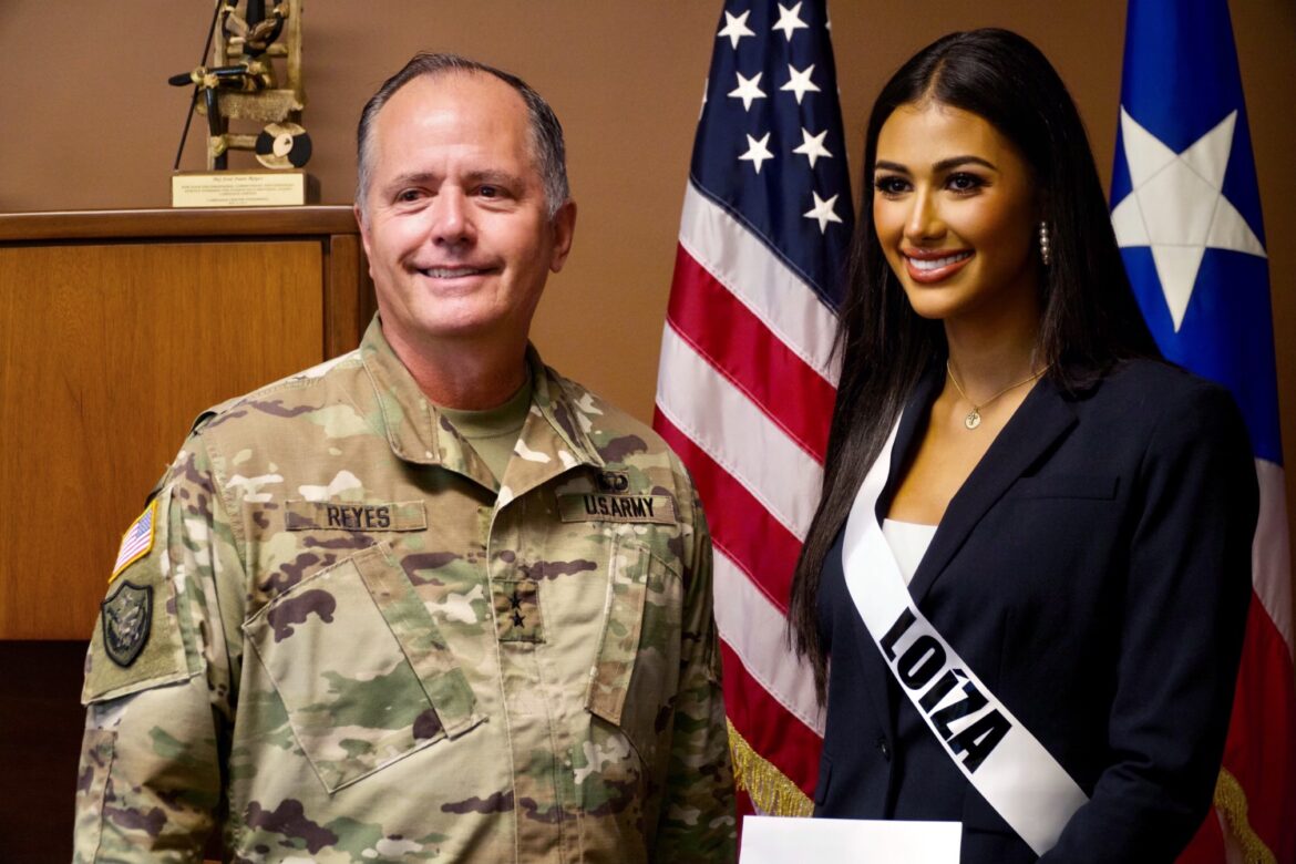 La Guardia Nacional de Puerto Rico reconoce a Miss Loíza por su labor social y exhortan a jóvenes a vacunarse