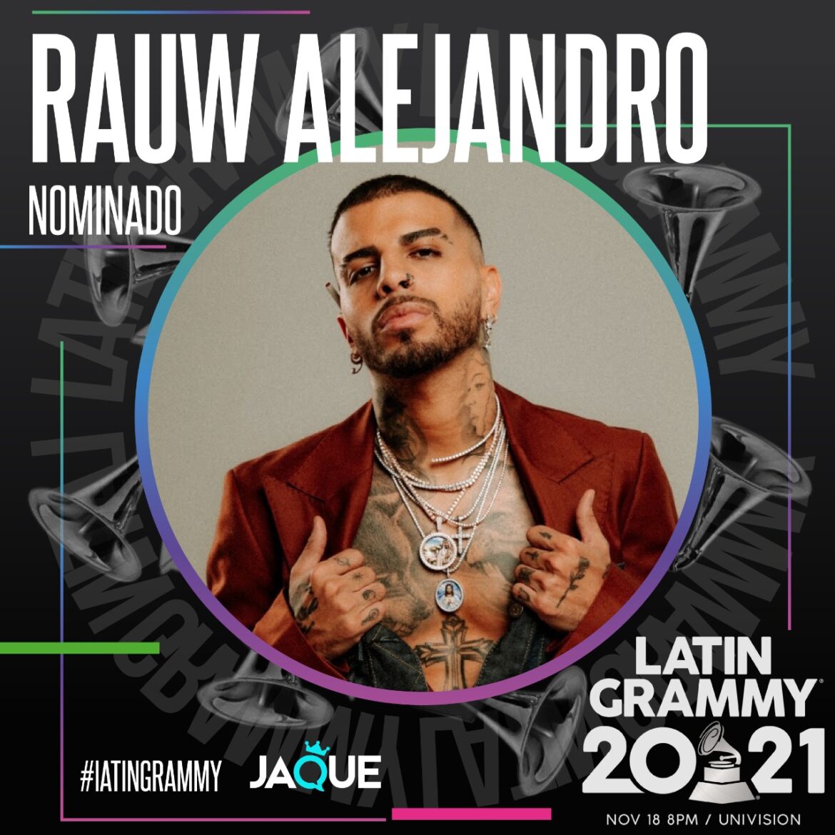 ¡Nada Lo Detiene! La super estrella Rauw Alejandro recibe tres nominaciones al Latin GRAMMY 2021