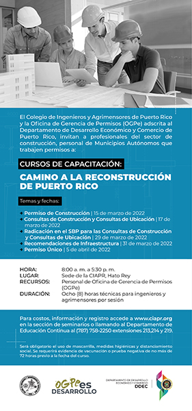 Da inicio talleres de capacitación para impulsar la reconstrucción de Puerto Rico