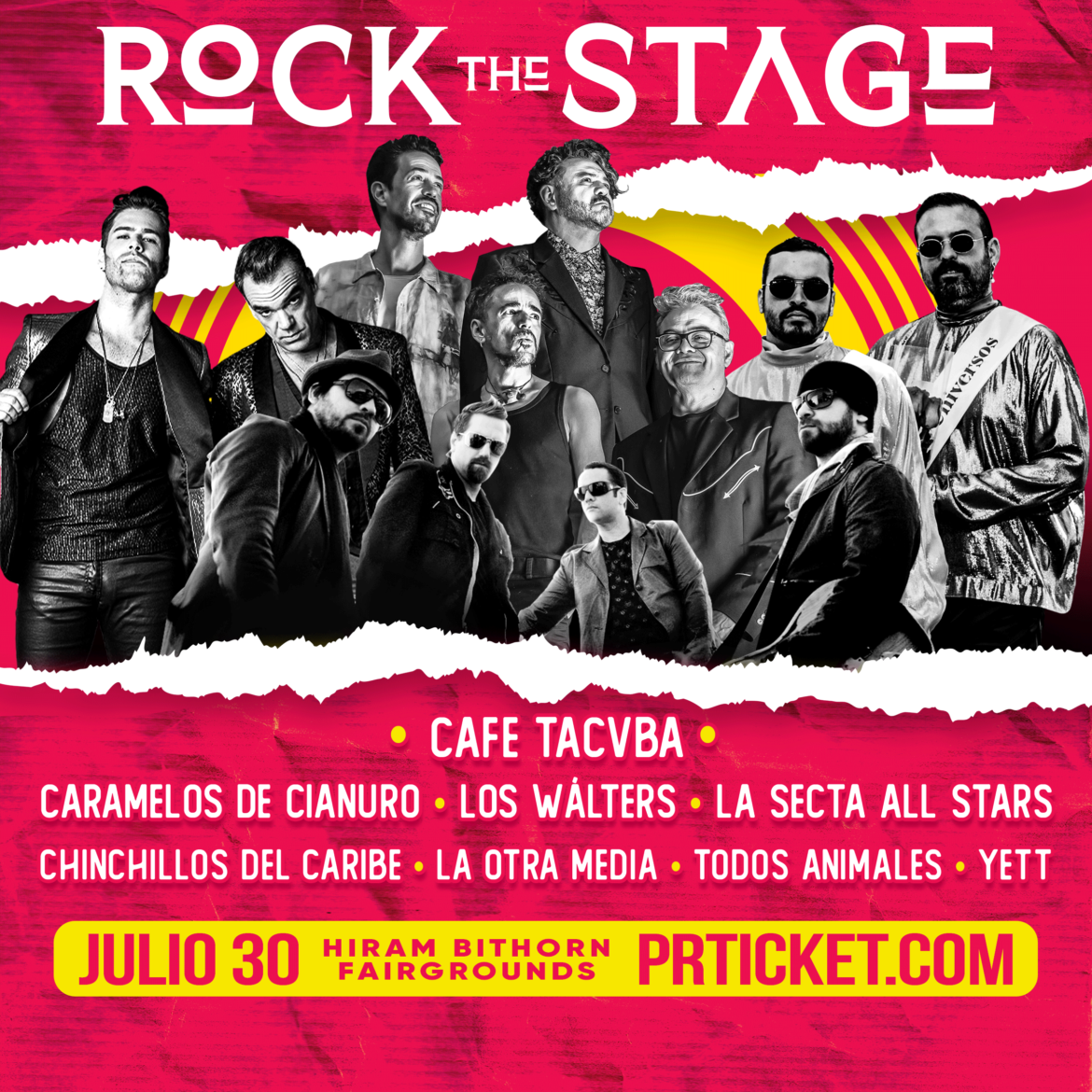Café Tacvba, Caramelos de Cianuro, Los Wálters, La Secta All Stars y muchos más  se presentarán en “Rock The Stage”