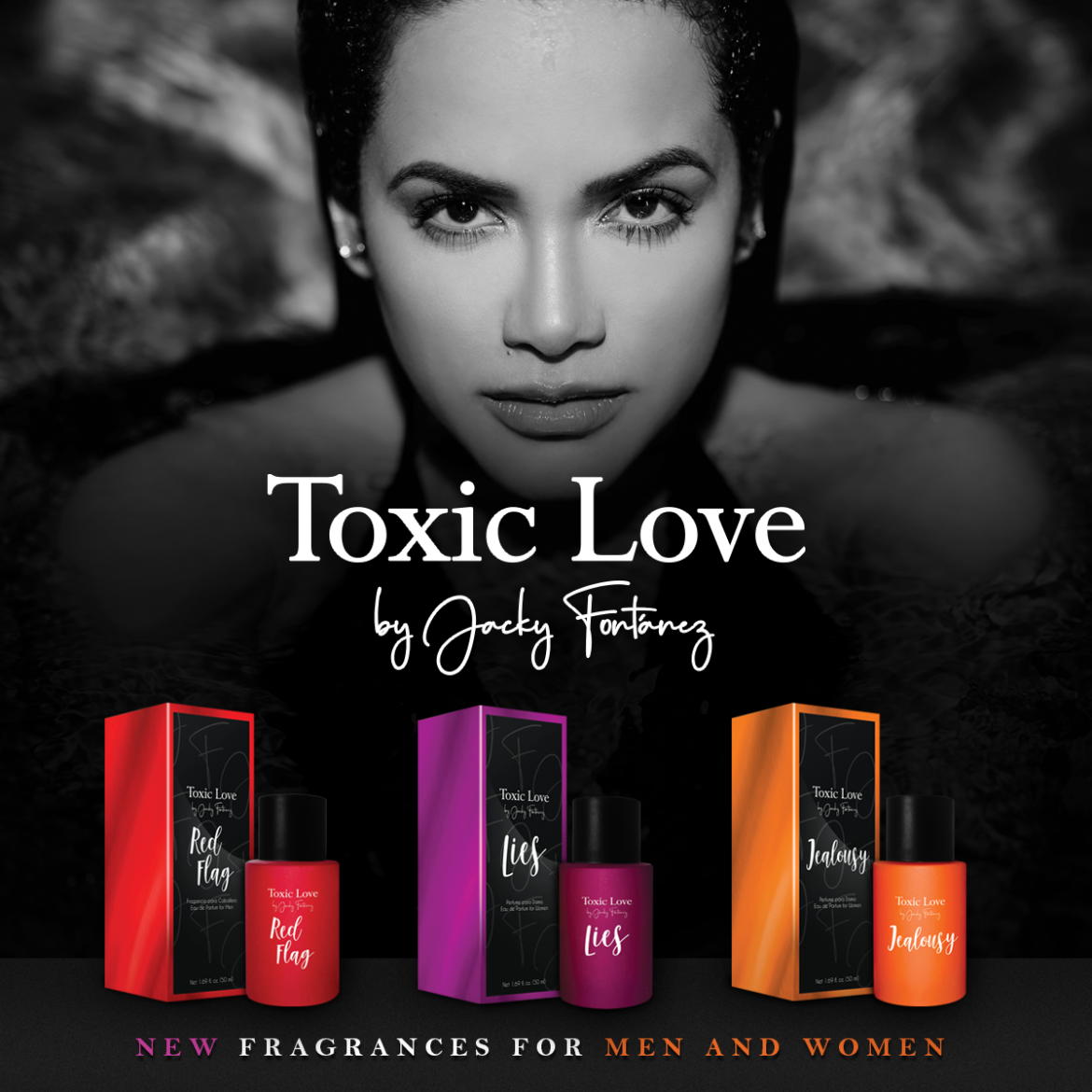 Jacky Fontánez presenta su tercera colección de perfumes