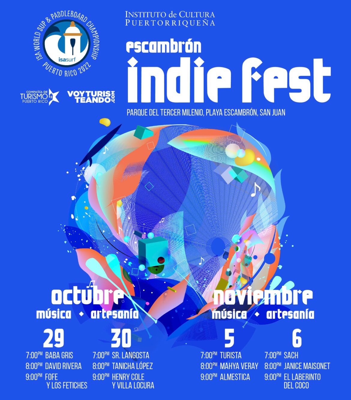 Instituto de Cultura Puertorriqueña presenta primera edición del Escambrón Indie Fest
