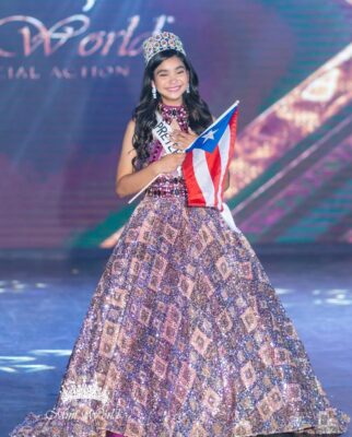 La boricua Sofía Angelique Camacho Correa corona a su sucesora en el Mini World 2022 y es nombrada embajadora del certamen infantil￼