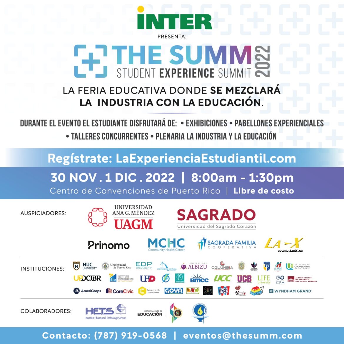 “The Summ: Student Experience Summit” un evento para orientar a los estudiantes de undécimo y duodécimo grado sobre su futuro universitario
