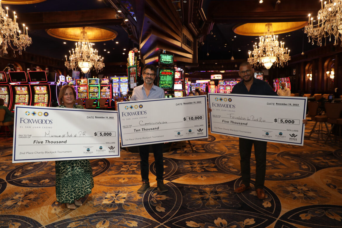 Foxwoods El San Juan Casino dona $20,000 para entidades de Puerto Rico en celebración a su primer aniversario