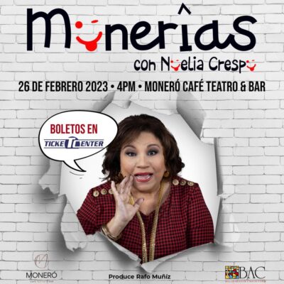 La primera actriz y comediante Noelia Crespo regresa con picante Stand Up Comedy sólo para adultos en el Moneró de Bellas Artes de Caguas
