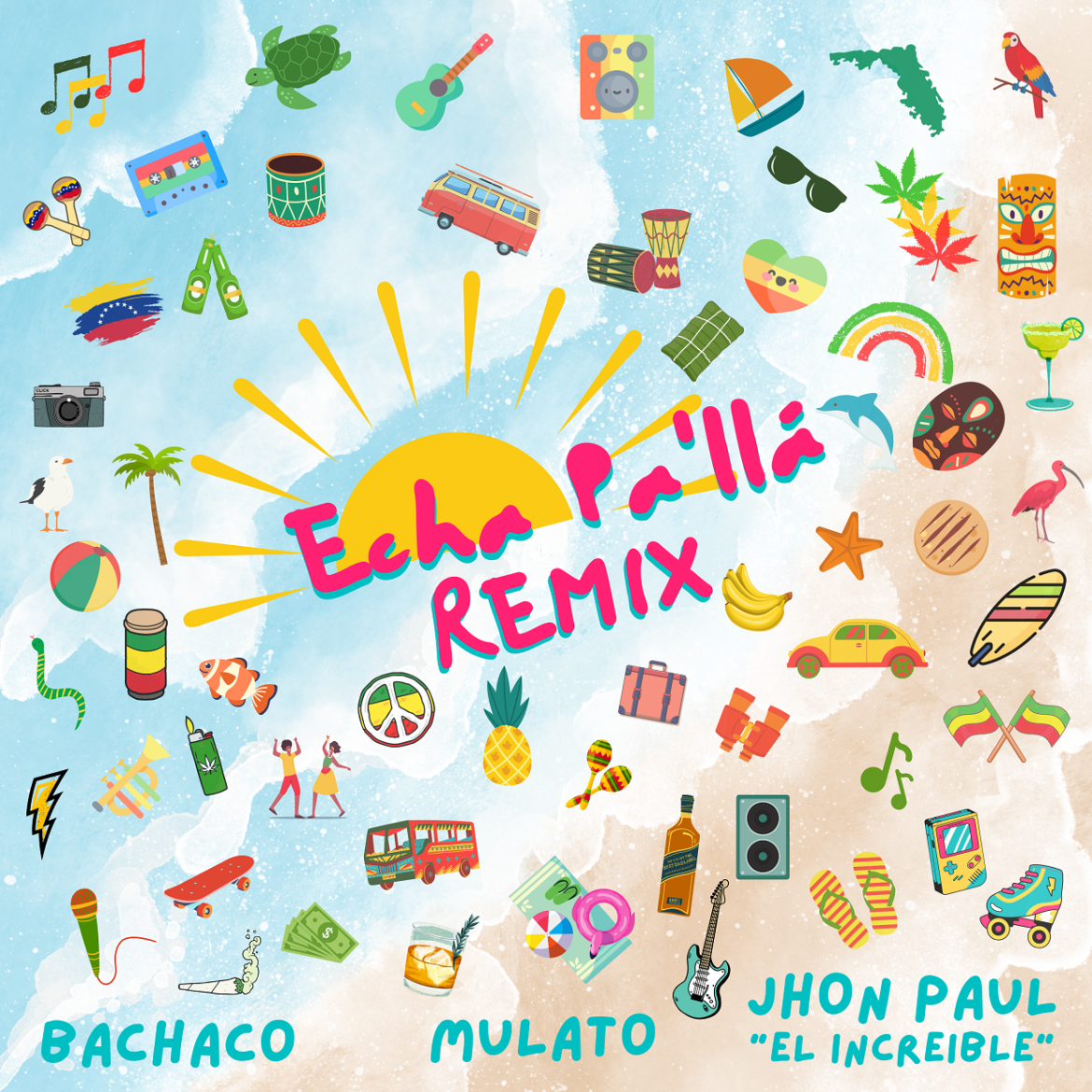 Bachaco se une a Mulato y Jhon Paul “El Increíble” para traer de vuelta el éxito “Echa pa´ llá remix”