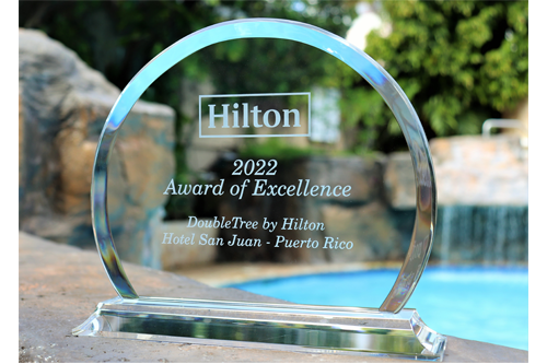El Hotel Doubletree By Hilton Recibe Premio A La Excelencia
