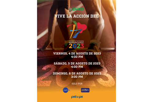 Por WIPR y la aplicación PRTV+  El Campeonato Panamericano de Atletismo U20