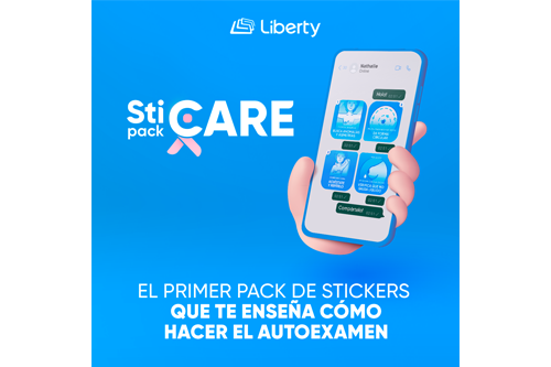 Liberty crea el primer paquete de stickers para crear conciencia sobre la prevención del cáncer del seno