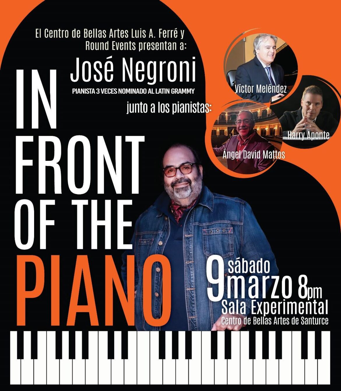 A Bellas Artes de Santurce “In Front of the Piano” con la excelencia musical de cuatro pianistas puertorriqueños