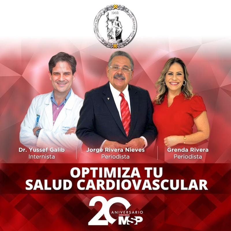 Jorge Rivera Nieves y Grenda Rivera portavoces de campaña “Optimiza tu Salud Cardiovascular”