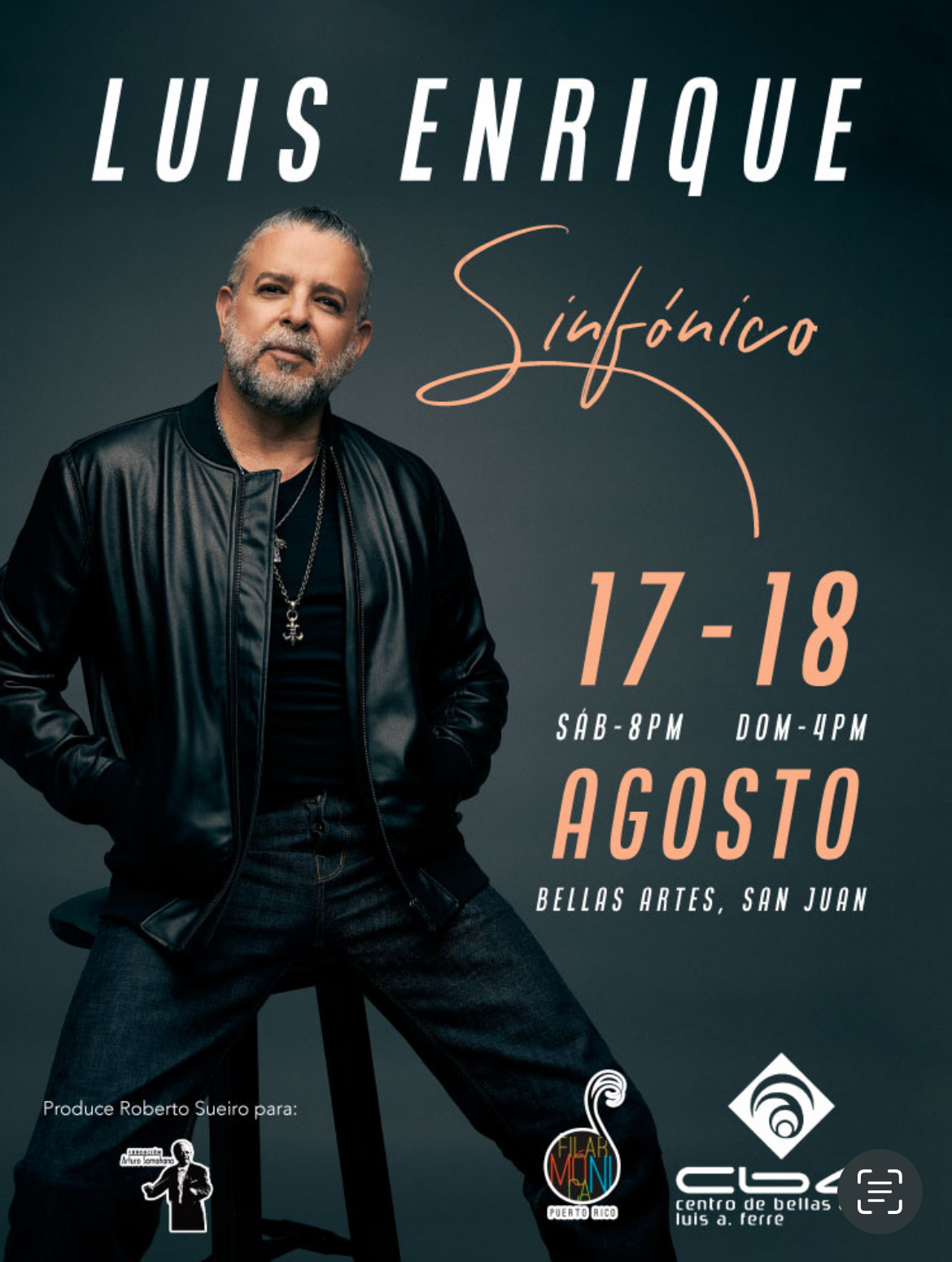 Llega Luis Enrique “Sinfónico” a Bellas Artes de Santurce