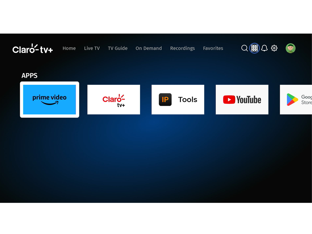 Claro integra aplicación Amazon Prime video en servicio de Clarotv+