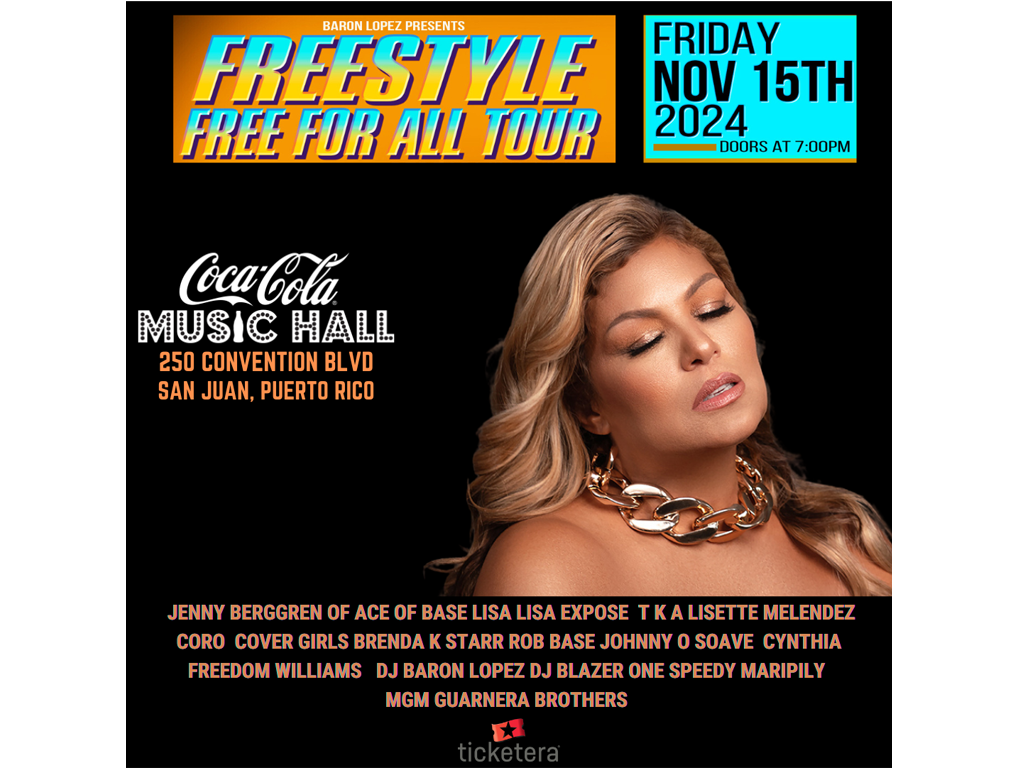 Lisa Lisa, Exposé, Brenda K. Starr y TKA llegarán a Puerto Rico para presentarse en el espectáculo “Freestyle Free For All”