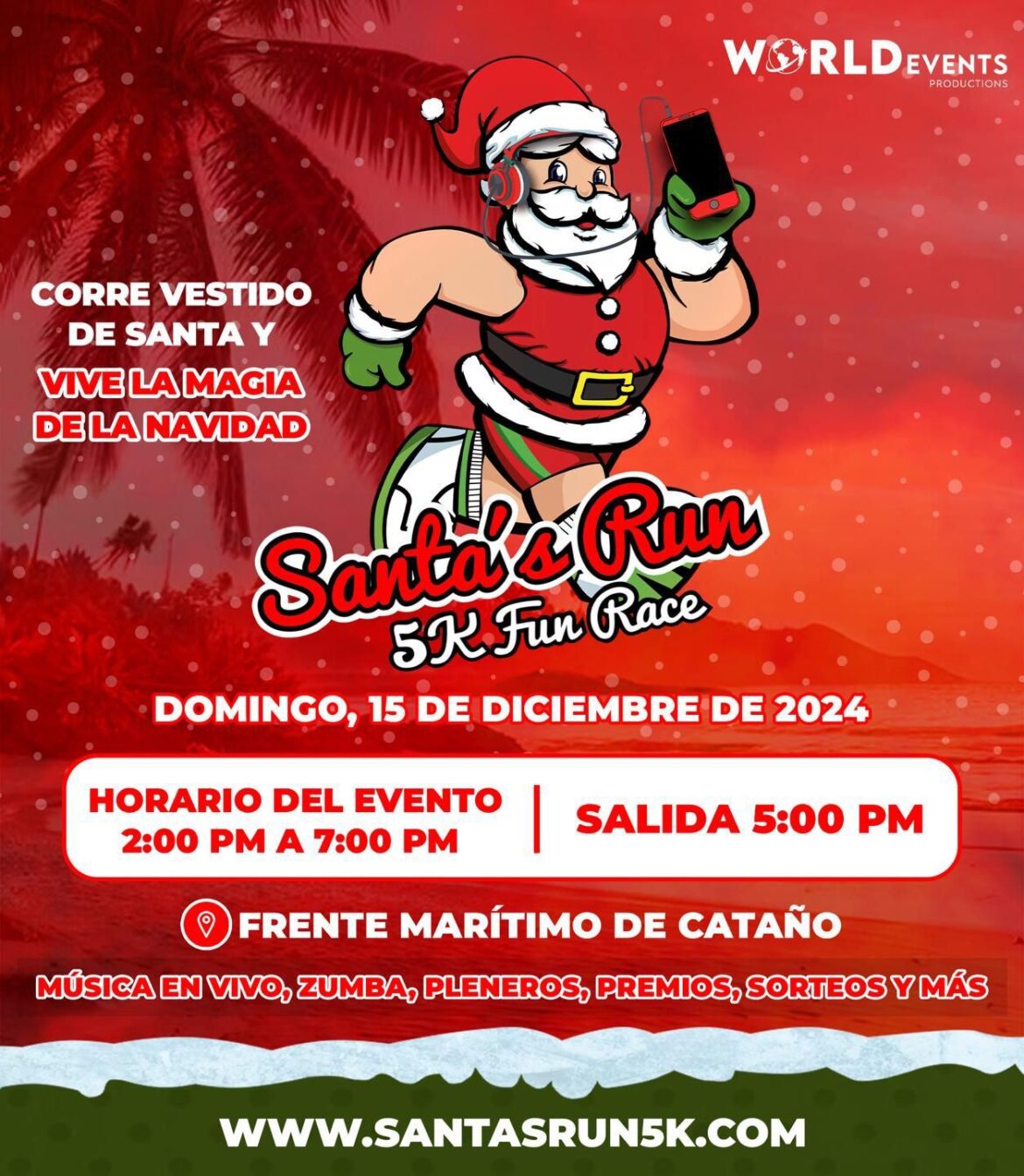 ¡Únete a Santa’s Run 5K, la Fiesta Navideña de Corredores Más Grande en Puerto Rico!