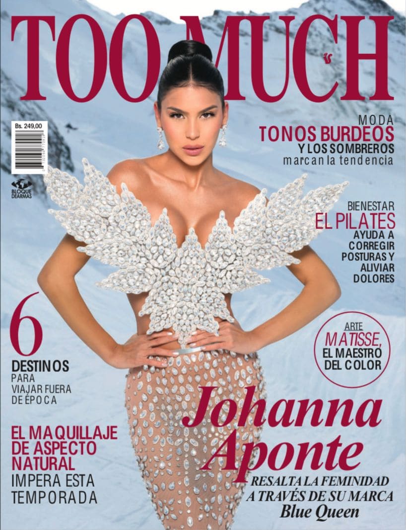 ¡Deslumbrante y audaz! Johanna Aponte rompe esquemas en la portada de Too Much