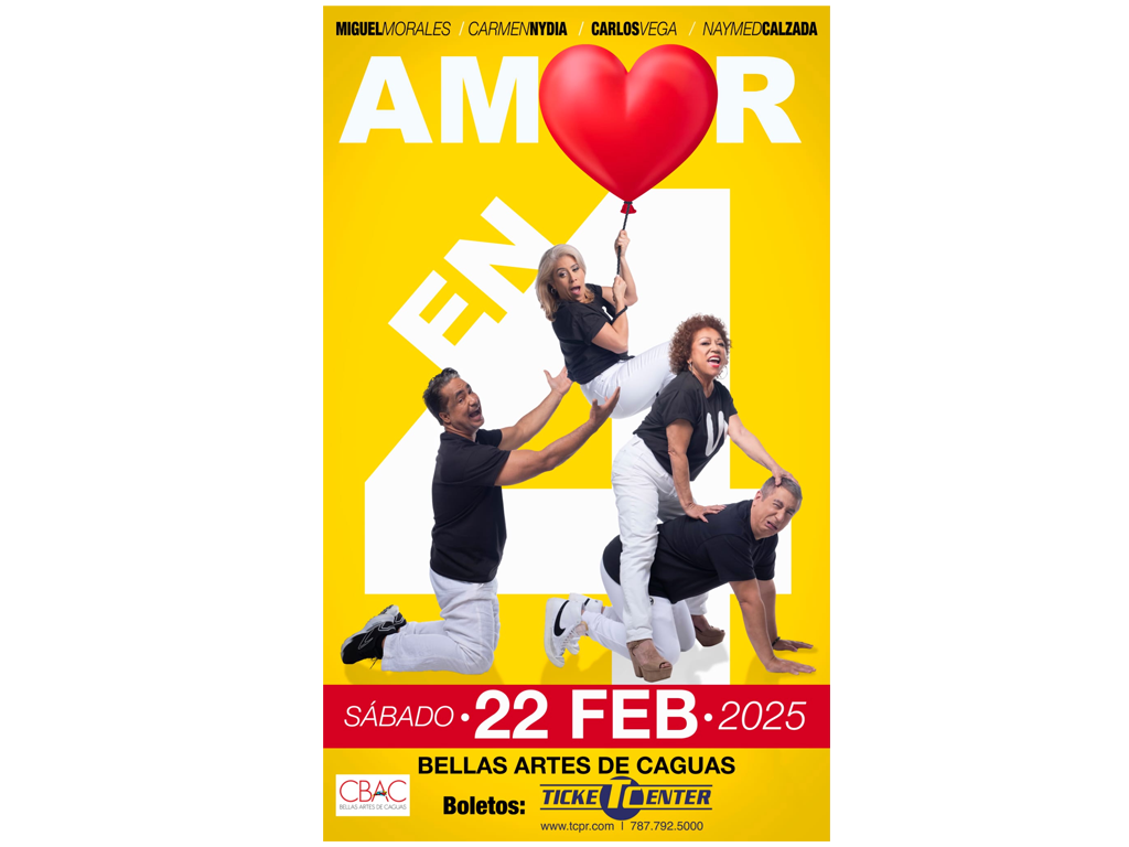 “Amor En 4” en el Centro de Bellas Artes de Caguas