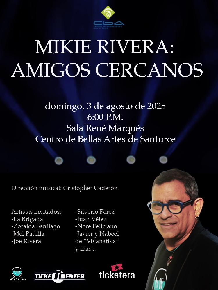 “Mikie Rivera: Amigos Cercanos” Una experiencia musical en Bellas Artes de Santurce