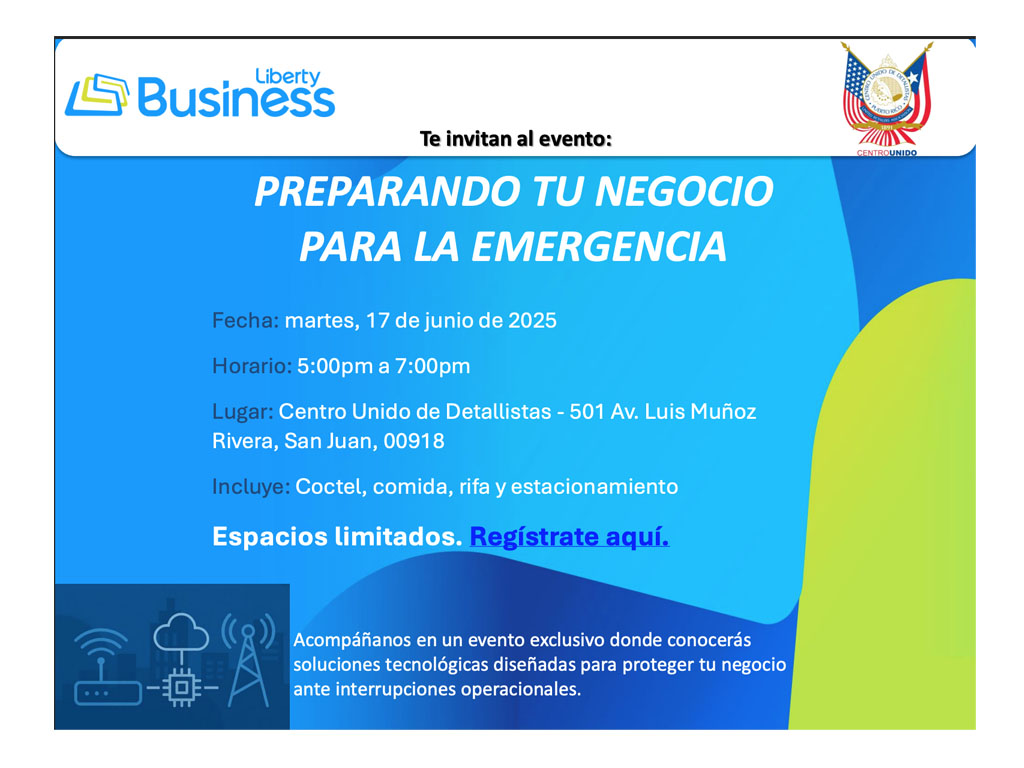 Liberty Business invita a los dueños de negocios a prepararse para emergencias imprevistas