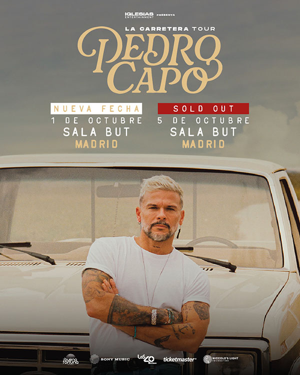 Pedro Capó suma nueva fecha en Madrid tras agotar boletos para la primera función con  “La Carretera Tour 2025”