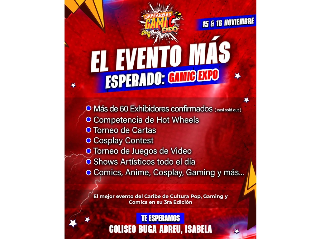 Isabela será sede del evento geek más grande del Caribe: Caribbean GamiC Expo – Level 3