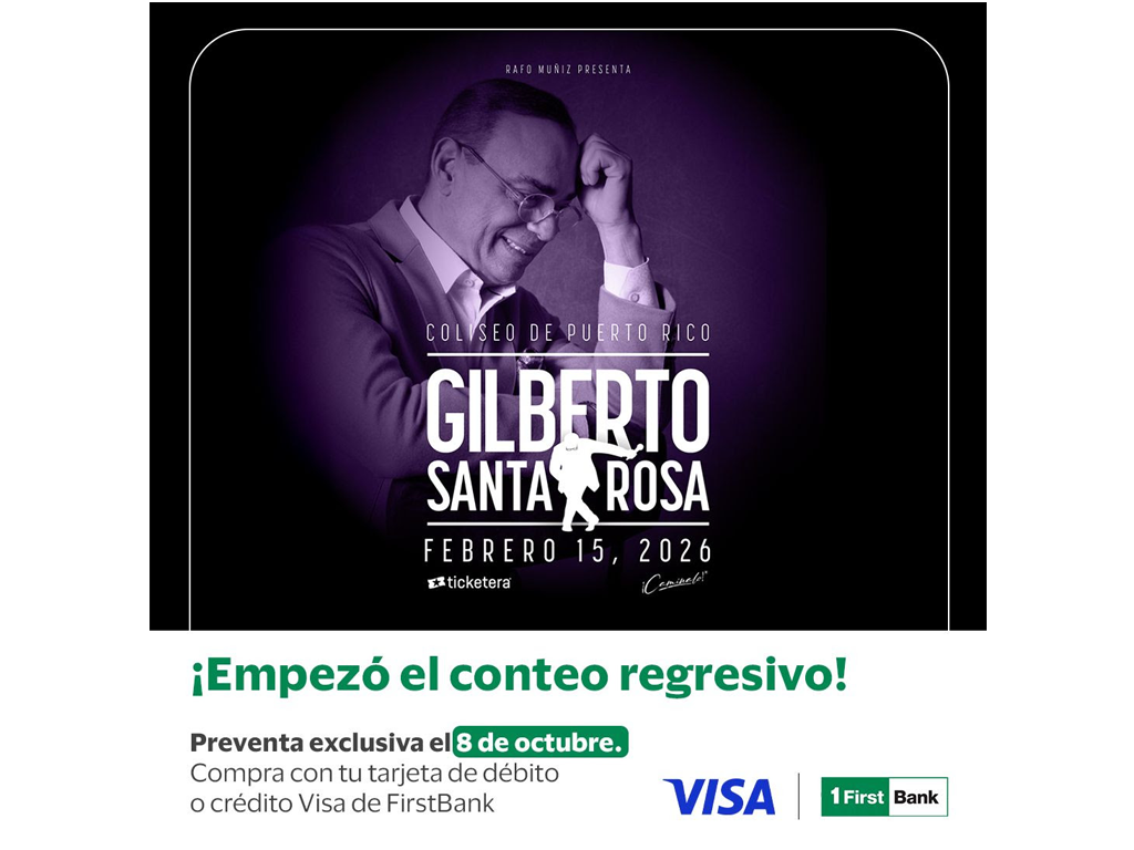 Gilberto Santa Rosa anuncia segunda función el domingo, 15 de febrero en el Coliseo de Puerto Rico