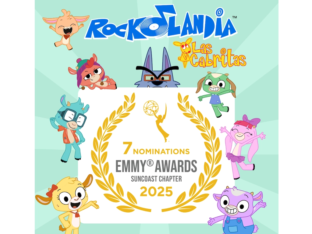 Siete nominaciones a los Emmy Awards para la serie animada puertorriqueña ROCKOLANDIA