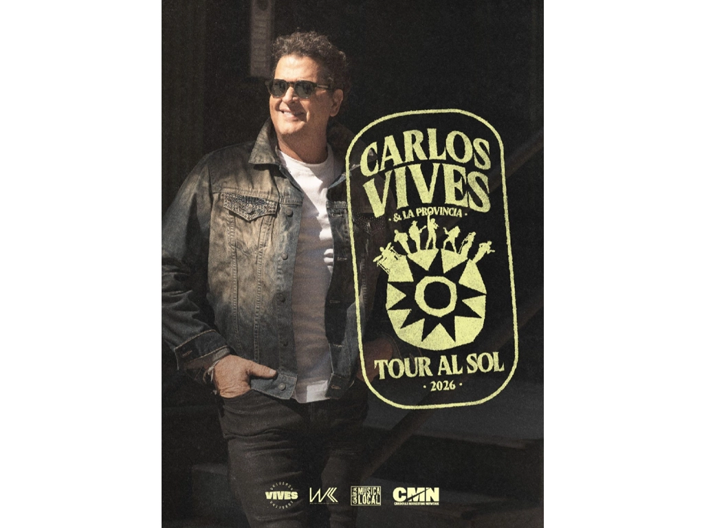 El sol de La Provincia brilla en la nueva gira de CARLOS VIVES: Tour al Sol 2026