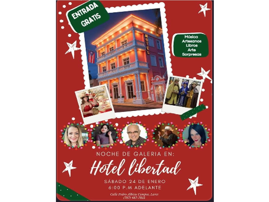 Noche de Galería celebra la 5.ª edición titulada “Octavitas” el próximo 24 de enero en el Hotel Libertad de Lares