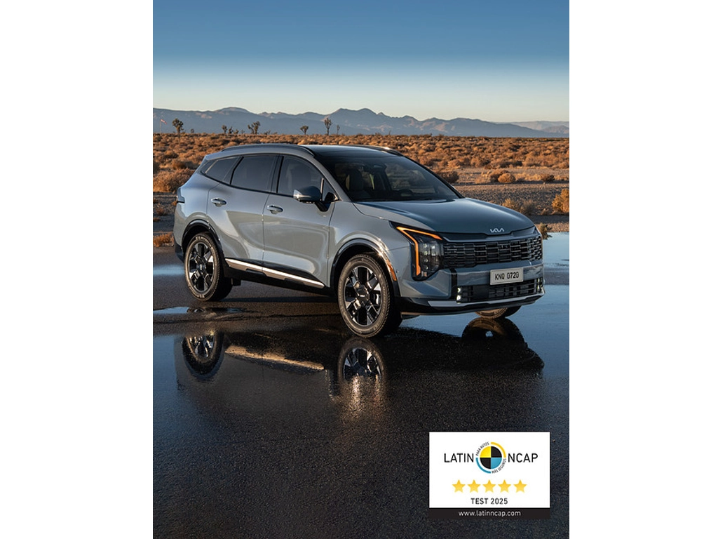 Kia Sportage logra el máximo honor de seguridad con 5 estrellas en Latin NCAP