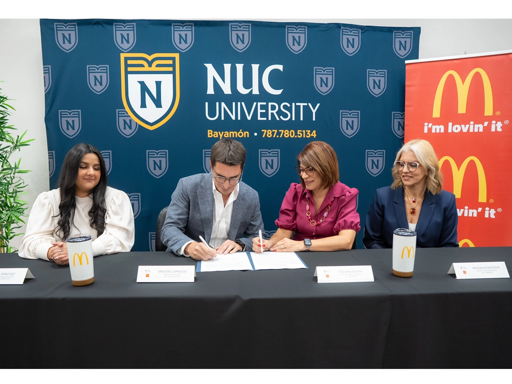 NUC University y Arcos Dorados firman acuerdo colaborativo para impulsar oportunidades educativas y desarrollo profesional
