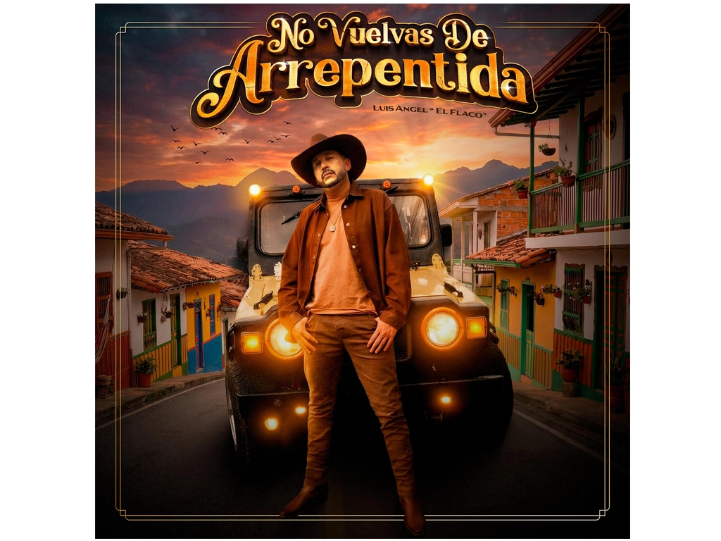 Luis Ángel “El Flaco” presenta “No Vuelvas De Arrepentida”, un himno de dolor y recuperación con sabor a banda colombiana