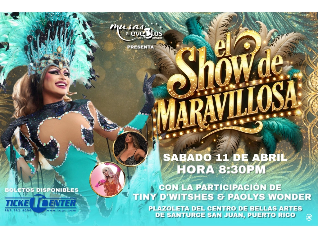 Maravillosa ‘La Vedette del Entretenimiento’ llega con un espectáculo cargado de glamour y fantasía escénica