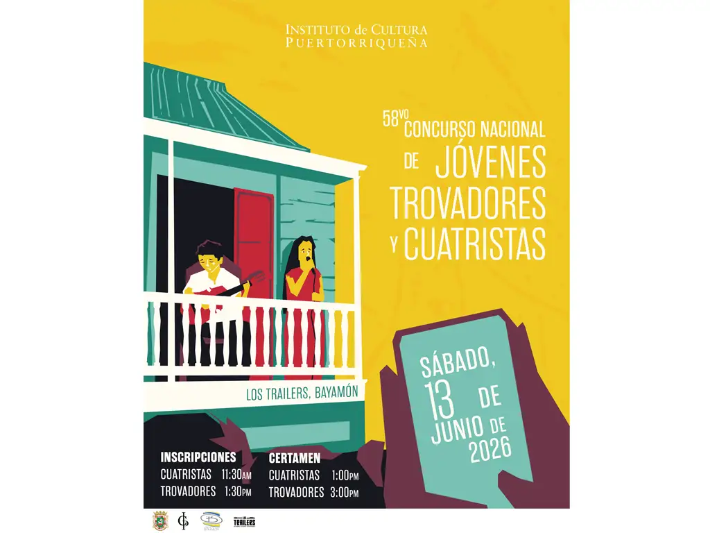 Instituto de Cultura Puertorriqueña celebrará en Bayamón el 58vo Concurso Nacional de Jóvenes Trovadores y Cuatristas