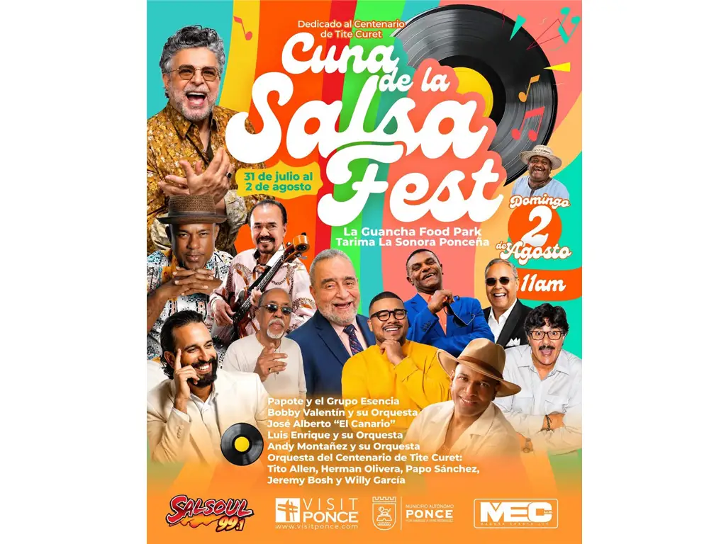Ponce celebrará centenario de Tite Curet Alonso durante la Cuna de la Salsa Fest