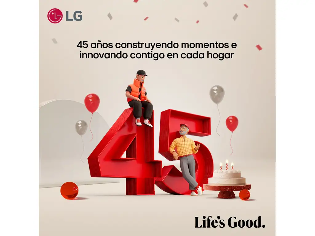 LG Electronics conmemora 45 años de crecimiento e innovación que han marcado el desarrollo de la región