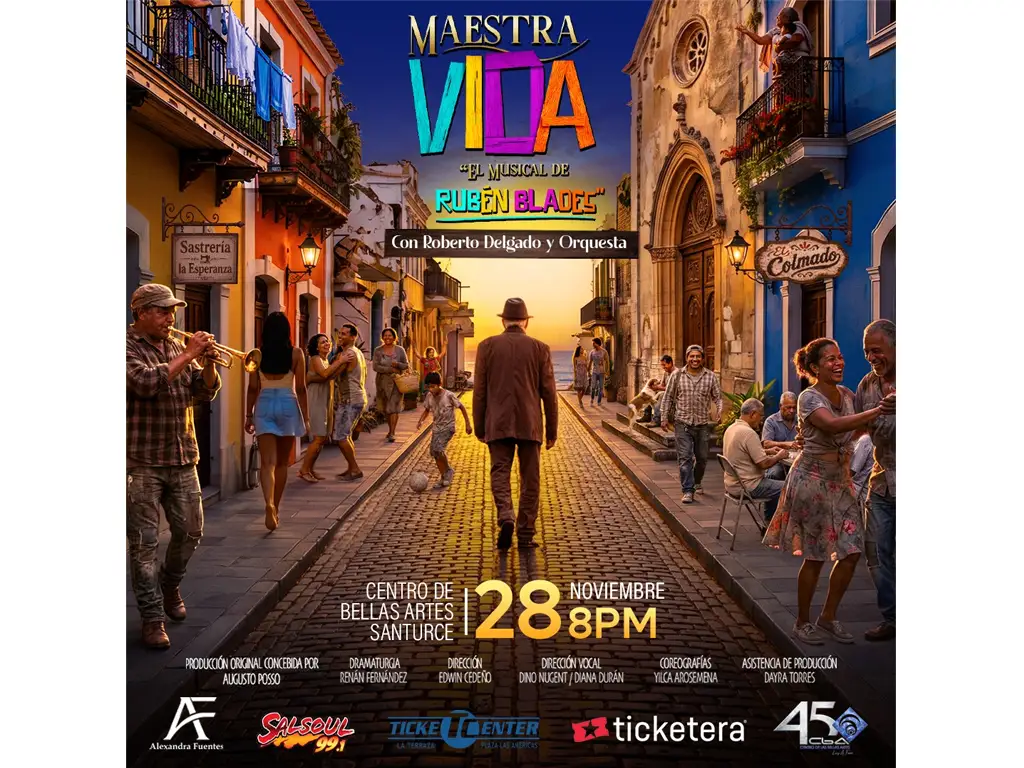 “Maestra Vida — El Musical de Rubén Blades” llega a Puerto Rico el 28 de noviembre