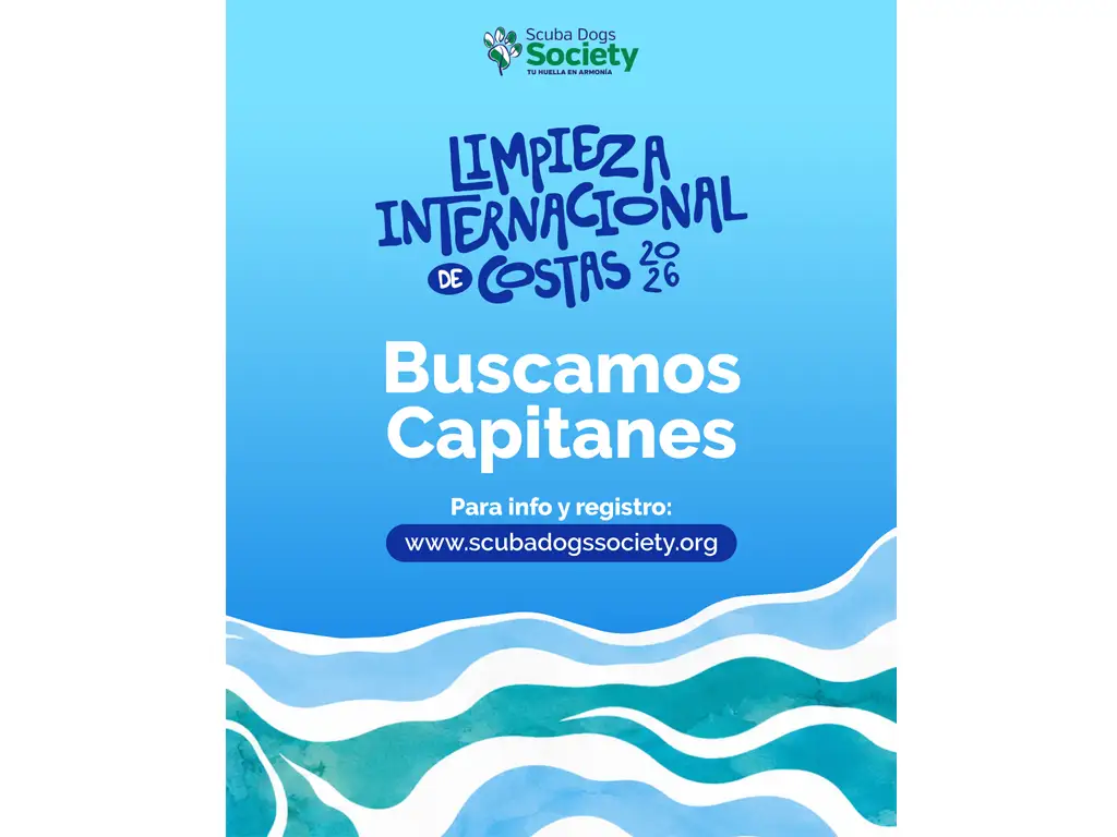 Scuba Dogs Society abre el registro de Capitanes para la Limpieza Internacional de Costas 2026
